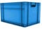 AUTORCE Euro Stacking - Cajas de almacenamiento de plástico industrial apilables, 20 litros, 46 litros, 66 litros, color azul o gris, caja de contenedores resistentes (66 litros, 60 x 40 x 33 cm,
