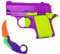 Mxlfdc Fidget Gun Toy, Gun Shape Fidget Slider Relieve Stress Anxiety Stress Toys Comes With 1 Claw Knife Relaxation Toy Stress Reducer Desk Toys Gift Ideas for Boys Girls Kids Friends