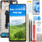 YHX-OU Para Xiaomi Redmi Note 12 Pro 5G Pantalla Reemplazo para Redmi Note 12 Pro 5G 22101316G Pantalla Táctil LCD Digitalizador de Repuest Asamblea con Herramientas de Reparación(Negro +Marco)