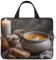 FHPCE Laptop-Umhängetasche 15 Zoll Laptoptasche Computertasche Toast Brot Messenger Bag für Unisex