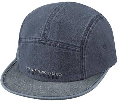 Clakllie Unisex Embroidery Flat Brim Cap Snapback 5 Panel Cap für Herren Damen Short Brim Caps Flat Bill Trucker Hut Sport Kappe,HNZD1-Dark Blue