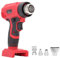 Fictory Cordless Heat Gun Fictory Cordless Heat Gun 360W 18V 48‑11‑1811 Lithium Battery Hot Air Gun Kit with 4 Nozzles for Shrink Tubing Crafts