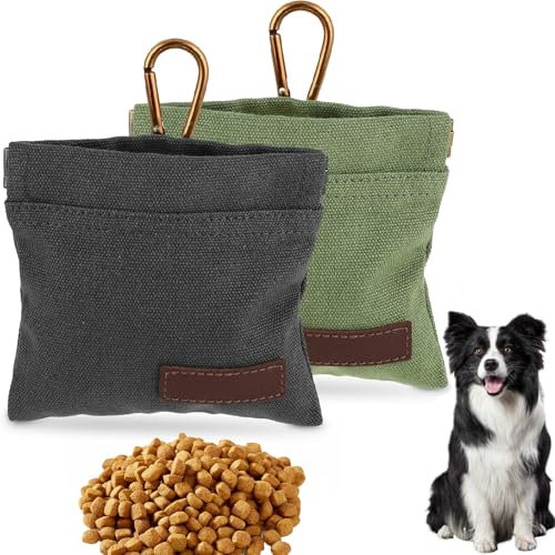2 Pezzi Borsa Addestramento Cane, Kit di Addestramento per Cani, Porta Premietti per Cani, Borsa Addestramento Cane, Porta Crocchette per Cani da Viaggio, Escursioni, Viaggi All'Aperto