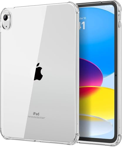DAORANGE Custodia per iPad (A16) 11a Generazione 11 Pollici 2025, iPad 10a Generazione 10,9 Pollici 2022, Cover in TPU Trasparente Sottile Antiurto per iPad 11/10
