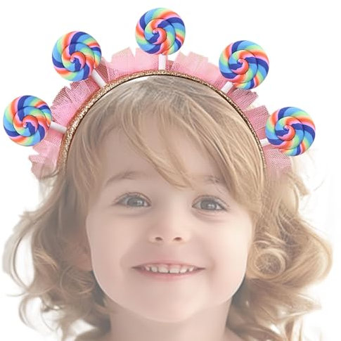 Lollipop-Haarbänder, süßes Lollipop-Stirnband,Süße Stirnband Haarreifen | Bonbon-Stirnband-Haarbänder, Foto-Requisiten, Haarschmuck für Geburtstagsfeiern, Themenveranstaltungen