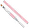 vgggrd Dual-Ended Poly UV Gel Brush & Picker, 2 in 1Nail Art Tool, Polymer Brushes Stainless Steel, Nail Tips & Extensions Builder (Pink)