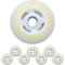 JCCHT Leuchtende Inline-Skate-Räder, 90 mm, 100 mm, 110 mm, 8 Stück, LED-Blinkrollen, 90A PU, für den Ersatz von Rollern im Innen- und Außenbereich,Colored Light,90mm