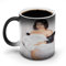 PVXMQFFA Dua Lipa - Taza mágica reactiva al calor con diseño personalizado para coffee breaks