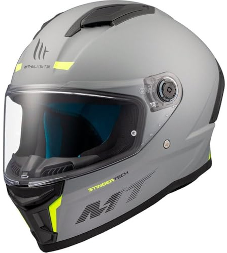 MT Stinger 2.0 Motorcycle Helmet Titanium Grey
