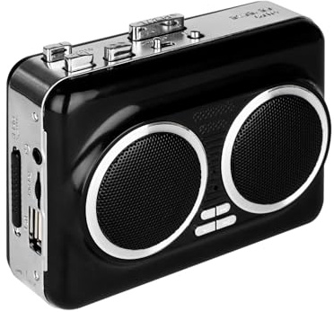 Zipteck USB Cassette Player & MP3 Converter, Portable Speaker