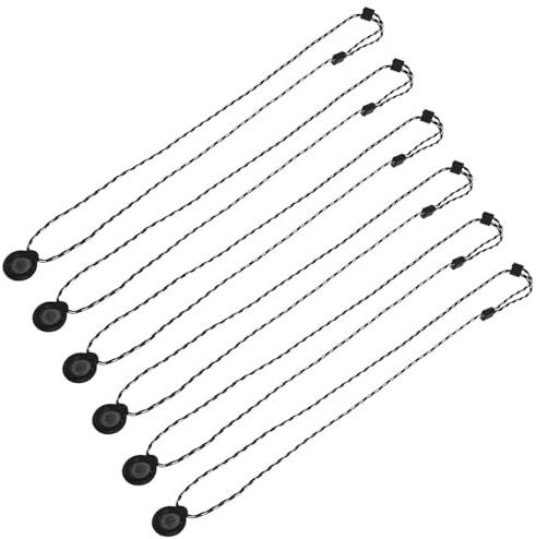Beavorty 6pcs Adjustable Magnetic Lavalier Mic Lanyard for Content Creators Portable Mic Holder Strap Compatible with Wireless Microphones for Streaming Podcast Recording