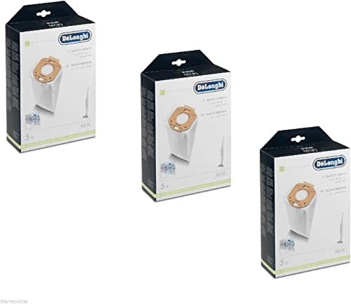 DE LONGHI 15 SACCHI SACCHETTI IN FIBRA DLS35 ORIGINALI ASPIRAPOLVERE COLOMBINA XLF 1500 XLF 1600 XLC 6050 XLD 15M XLD 60M XL150.40 XL160.40