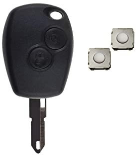 1neiSmartech, Guscio Telecomando 2 Tasti con Lama Vergine e Microtasti, Compatibile con Dacia Duster, Logan, Sandero, Express, Verifica la Forma Prima dell’Acquisto