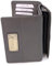 Catwalk Collection Handbags - Portefeuille Femme Cuir - Porte Monnaie Moyen - Porte Carte 8 Emplacements pour Cartes - RFID - Victoria - Gris