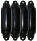 Majoni 4er-Set Bootsfender Star 25 - Farbe schwarz, Länge 58cm