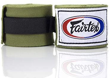 Fairtex Boxbandagen, durchgehend elastisch, 100% Baumwolle, for Muay Thai, Kick-Boxen, MMA K1