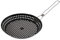 HAC24 BBQ Grillpfanne Ø30 Grill Gemüsepfanne Lochpfanne Edelstahl Bratpfanne Grillkorb Grillschale Mit Einklappbarem Griff