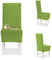 Banzaii – Coprisedia Antimacchia con Schienale – Vestisedia Seduta e Schienale per sedie da cucina, sala da pranzo, cerimonia, ristoranti – 6 Pezzi Verde Chiaro Made in Italy