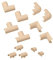 D-Line CLOAP2010M Micro+ Kabelkanal Clip-Over Verbindungsstücke Multipack, Aufsteckbare Verbindungsstücke, Verbinden Sie mehrere 20x10mm Kabelkanäle - 13-teiliges Kabelkanal Zubehör Set - Magnolia