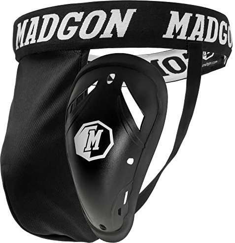 MADGON Premium Tiefschutz Herren Kampfsport, Suspensorium mit Bester Passform und elastischem Hüftband