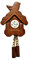 Melody Jane Puppenhaus Holz Kuckucks Uhr Miniatur Wand Zubehör 1:12 Maßstab