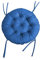 chilly pilley® Polster für Papasansessel Wasserdicht - Rundkissen - Auflage Polster für Papasansessel -Sesselkissen Sitzkissen Gesteppt mit Schlaufen (110cm, Blau)
