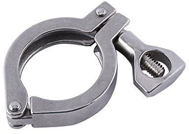 Tri Clamp, Morsetto di Tre Vie in Acciaio Inox Giunto a Tre Vie per Tubi Raccordi Tri Clamp per Progetti di Miglioramento Domestico(Tri Morsetto Puntale 50,5 mm)