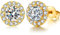Ohrstecker Gold Damen Ohrringe Stecker Diamant Ohstecker Gold Zirkonia Goldene Ohrringe Damen Silber 925 Stecker