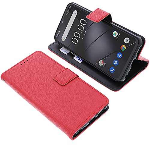 foto-kontor Tasche kompatibel mit Gigaset GS4 / GS4 Senior Book Style rot Schutz Hülle Buch