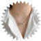 TseenYi Halskette mit Handschellen-Anhänger, Halskette, Boho-Stil, Schmuck für Damen und Mädchen, Metall Silber