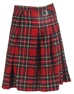 Schöner Kilt Rock Gothic Punk Kilt Scottish Tartan Red Plaid Plissee Taillenrock Mit Kunstleder Schnalle Man Scotland Ho