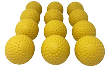 A-123 – Gelb – Baseball-Training für Wurfmaschine, Größe 9 Zoll, 1 Dutzend