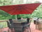 PURPLE LEAF Parasol Déporté Carré 3x3 m, Grain de Bois en Aluminium Parasol De Jardin Exterieur Toit à Double Rotatif 360°avec Housse de Protection, Rouge cardinal