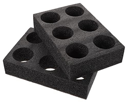DOITOOL Coffee Cup Holder Takeout Cup Holders Trays: 2pcs 6-hole Foam Cup Drink Carrier for Hot Cold Drinks Food Delivery Drink Holder for Sofa Bed Floor Car RV Lounge TV Room Coffee Mug Hanger
