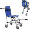 LILISHANGPU Silla de Ruedas Plegable for escaleras, de Aluminio, Ligera, for Ambulancia, Bombero, evacuación, Elevador médico, Silla for escaleras con Hebillas de liberación rápida (Color : Blue)