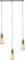 Calla - 230V E27 Vintage 3 Light Bar Pendant - Brushed Chrome