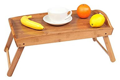 Bandeja Plegable de Madera para Cama, Desayuno en la Cama, Escritorio para Ordenador portátil, Mesa de Comedor Sencilla para sofá Cama, Mesa de Picnic