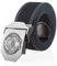 Bodmind Canvas Belt Stoffgürtel,3D Sowjetisches Nationalemblem Persönlichkeit Schwarz Dunkelgraue Seite Verstellbarer Schnitt Zu Golf Gürtel Flip Top Schnalle Metall Jeans Für Männer Bund Armee Mili