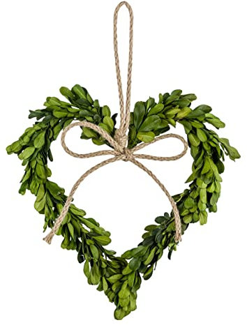 Herz Buchsbaum Konserviert Anhänger Jute Hochzeit Deko Frühling 24cm