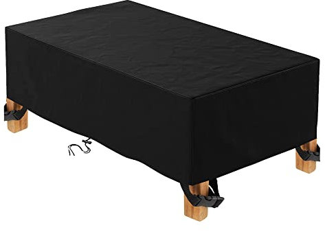 TopSoul Housse Table de Jardin 180x100x75cm Housse Salon de Jardin, Rectangulaire Couverture de Protection Meubles Bâche Salon de Jardin Imperméable Anti-UV 600D Oxford Bache Table Exterieur