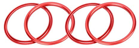 A1 Zubehör, 4 Stücke Auto Innen Air Vent Outlet Covr Trim Dekorative Ring Aluminium Legierung Fit für A1 Automotive Innen