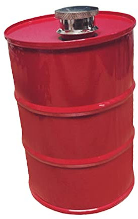 Oil Barrels Hip Kettle 304 Stainless Container Bottle for BBQ Reisen im Freien, Red