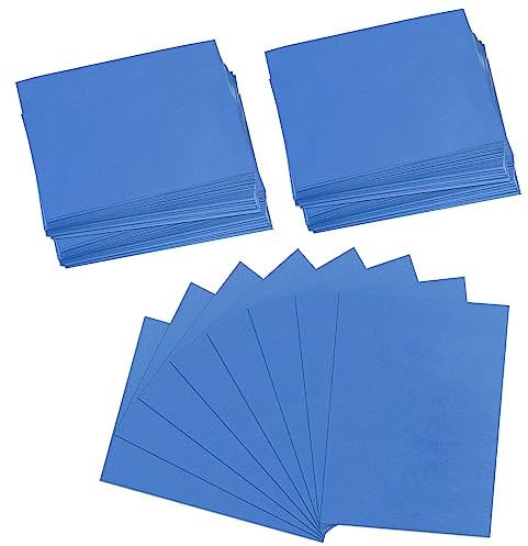 Homgaty 300 Pcs Standard Card Sleeves, Blue, Clear Deck Protectors for Pokemon, Trading Card, Magic