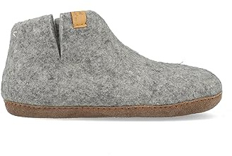 Tofvel Mula Wollfilz-Pantoffel Marbled Light Grey