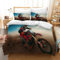 HZVRTN Motorrad Bettwäsche-Set Teens Cool Motorrad Fahrer Betten Set für Kinder Jungen Motocross Thema Bettbezug Set, Microfaser 3 Teilig mit Kissenbezug (200X200cm, Motorrad D)