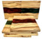 Warmthi Drink Coaster Set of 6, Square Red and Green, Handmade with Olive Wood and Epoxy Resin, A Unique and Stylish Addition to Your Home for Drinks, Bar, Cups, Glass - Table Drinks Coasters