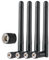 Vecys 4PCS Doble Banda WiFi Antena 2.4GHz 5GHz 5.8GHz Antena 3dBi MIMO SMA Macho Antena para WiFi Router Tarjeta LAN Inalámbrica Tarjeta PCIe Router Video Vigilancia Monitor