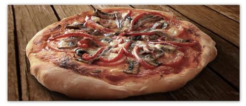 Vlies Tapete 250x104cm Pizza auf Holztisch No.H1453M_TV5BI