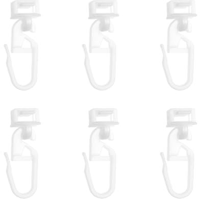 LT Easiyl 40 Ganci per Tende in Plastica Bianca da 34 mm, Compatibili Con Swift Camper, Roulotte e Camper