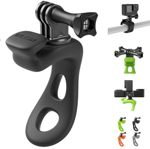 VIDIFY Strong Flexible Wrap Around Tube Ring Mount For GoPro 13, DJI Osmo Action 5 Pro, Osmo Action 4 Action Cameras. Attach Your Camera To A Variety Of Tube Objects Frames, Gym Equipment